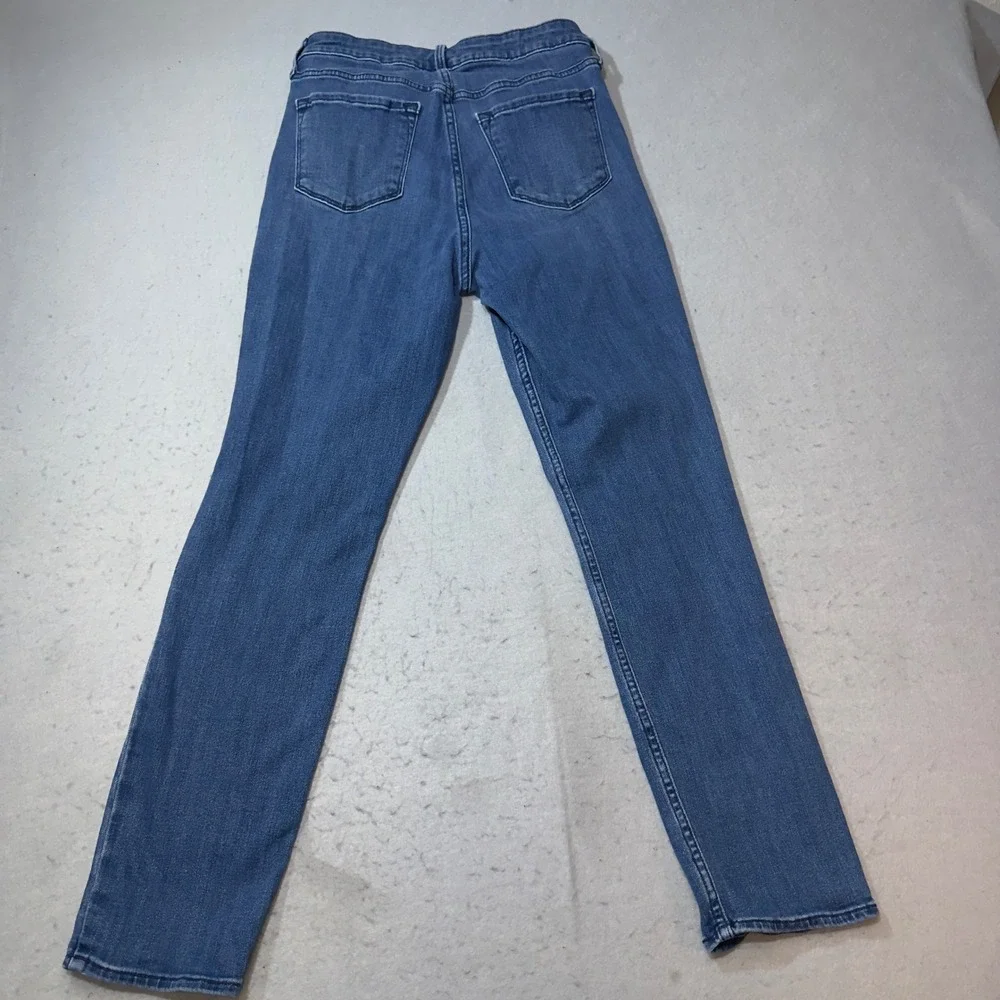 Old Navy Straight Jeans Womens 8 Blue Excellent High-Rise Stretch‎ Denim